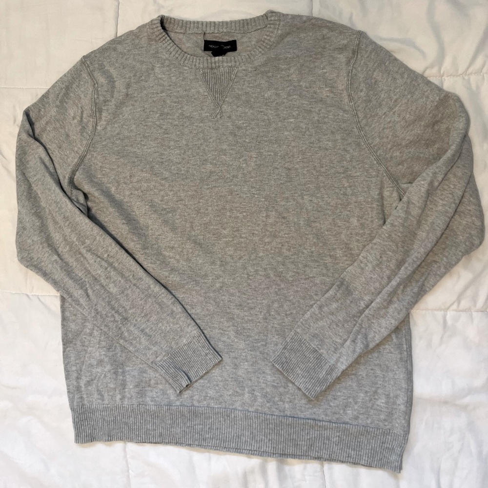Treasure & Bond Men’s XL Cashmere sweater - Grey Color